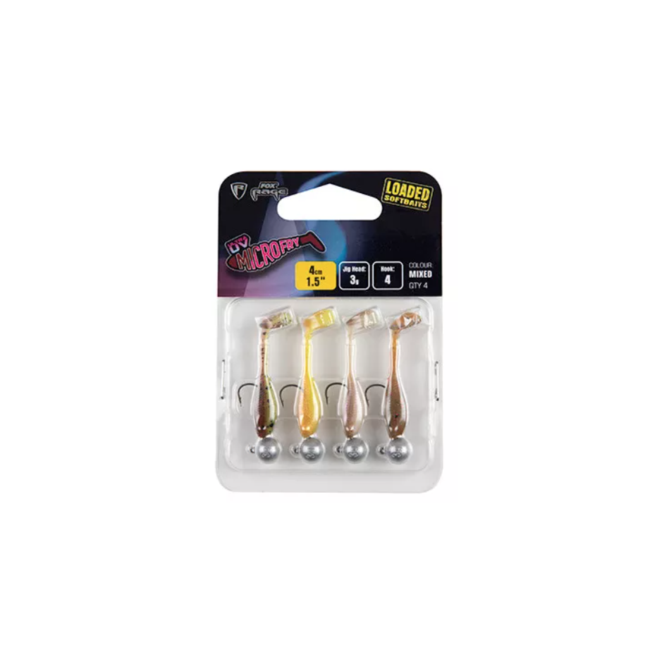 Kit Fox Rage Micro Fry UV 4cm Gemischte Farbe Geladen