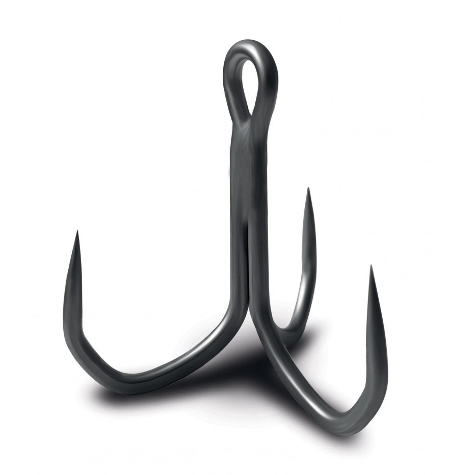 Haken Dreifach VMC 7557 Kaptain 3X Ohne Widerhaken