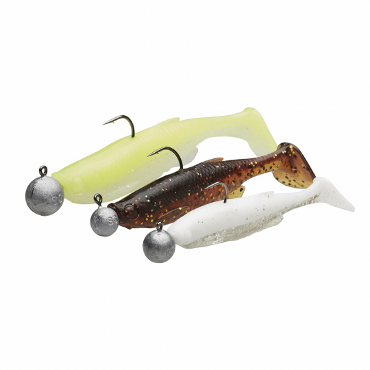 Soft bait kit Savage Gear Fat Minnow T-Tail