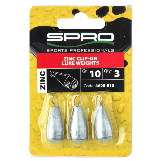 Weight Spro Zinc Clip-on Lure Weights
