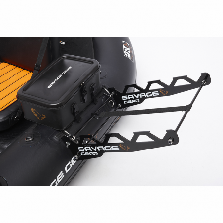 Cannes Halterung Savage Gear Belly Boat Rod Station Schwarz 4 Ruten