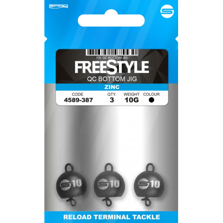 Plomo Spro FreeStyle QC Bottom Jigs Negro