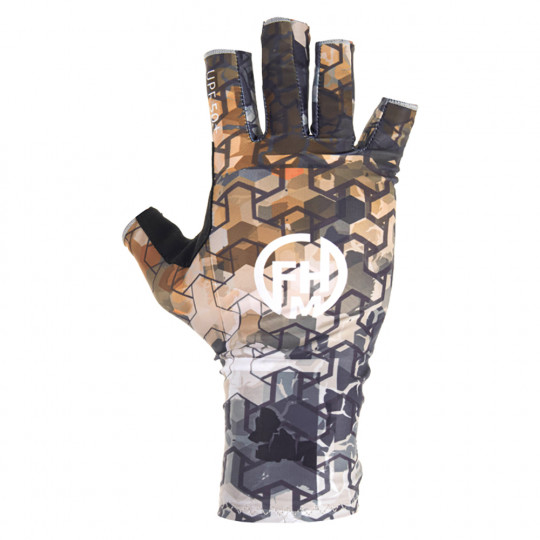 Gloves FHM Mark Print Orange/Grey