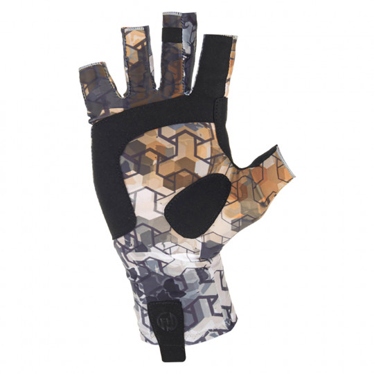 Handschuhe FHM Markendruck Orange/Grau