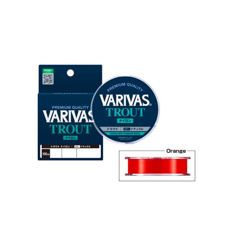 Nylon Varivas Trucha Naranja 100m
