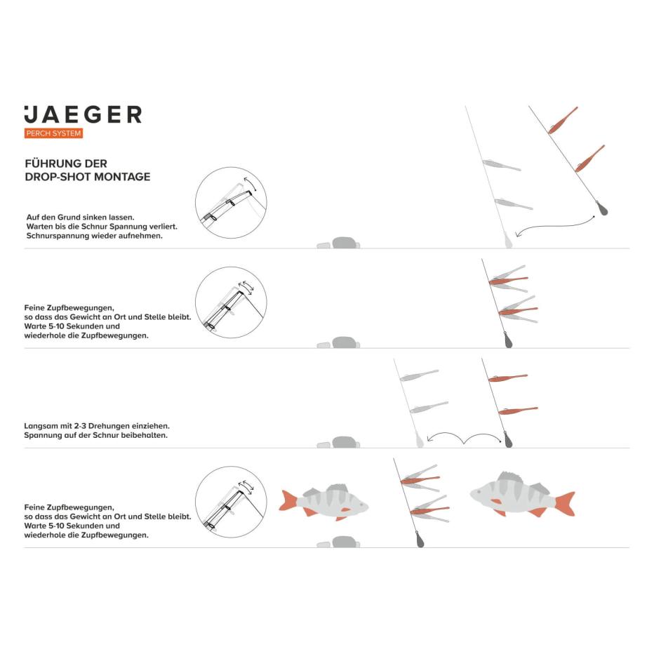 Rig Jaeger Drop Shot Rig - Leurre de la pêche
