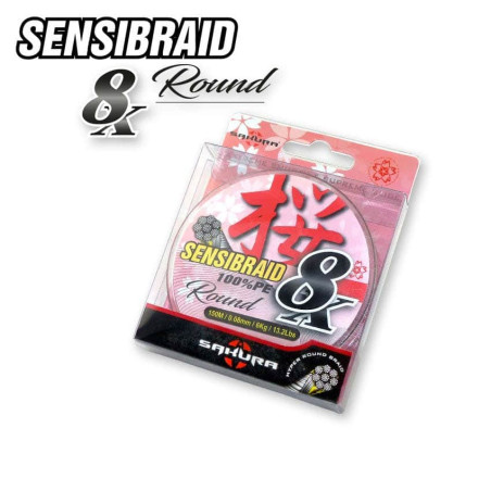 Geflochtene Angelschnur Sakura Sensibraid 8X Chartreuse 150m