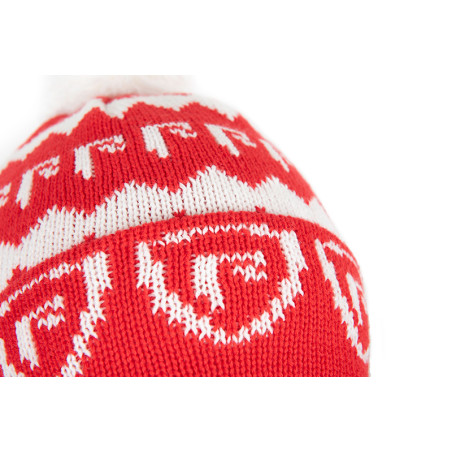 Hat Fox Rage Red & White Bobble Hat