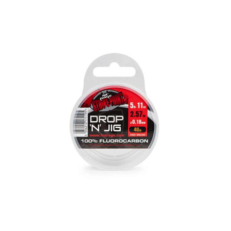Fluorocarbon Fox Rage Strike Point Drop N Jig 40m