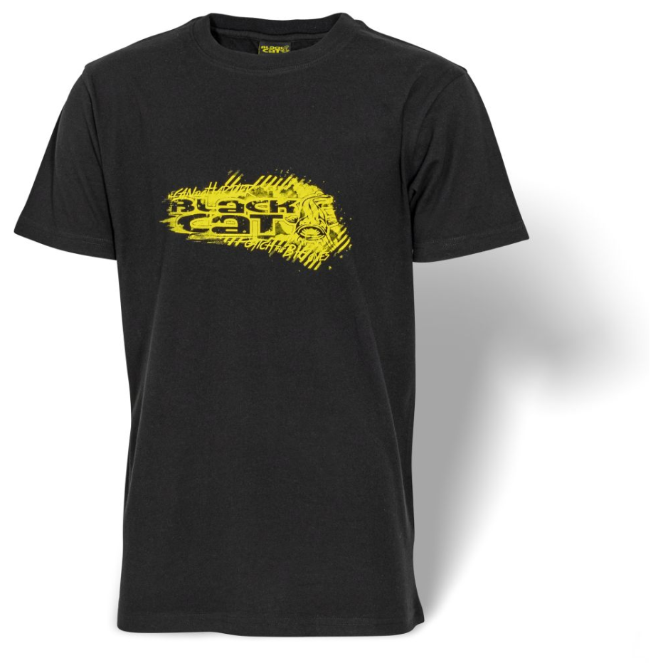 T-Shirt Black Cat Schwarz