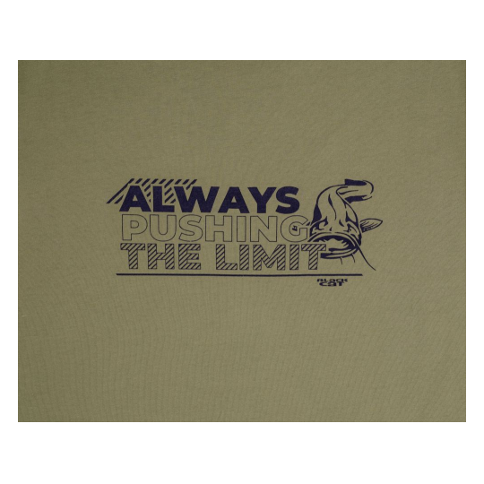 T-Shirt Black Cat Khaki