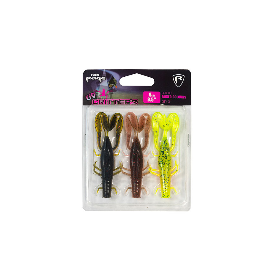 Soft Bait Fox Rage Ultra UV Critters Mixed Color