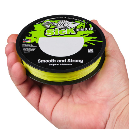 Geflochtene Angelschnur Berkley Sick Braid Hi-Vis Yellow 150m