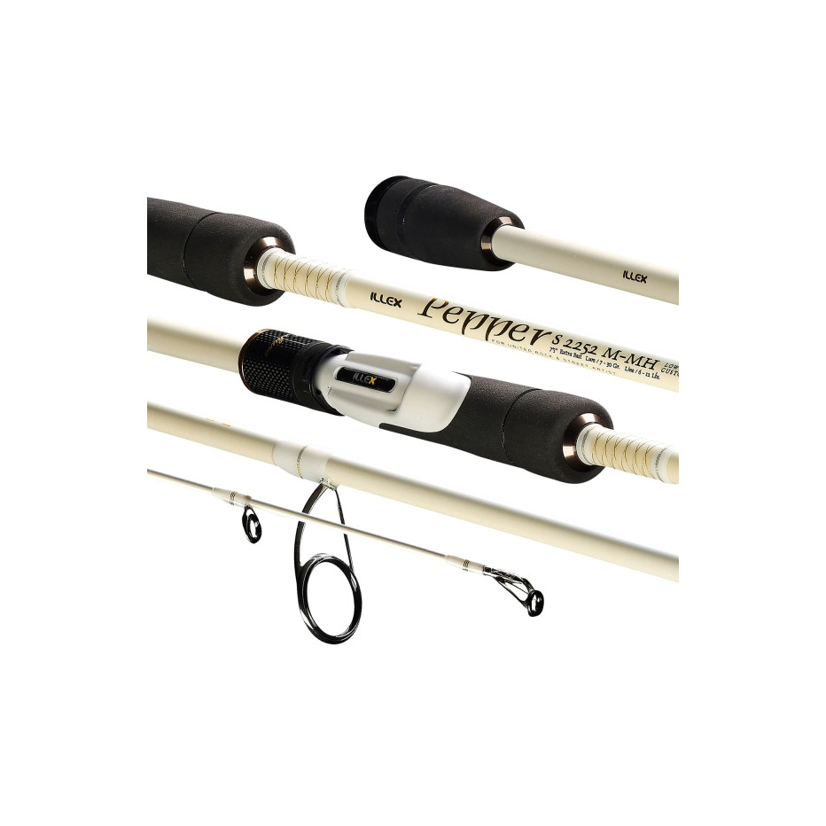 Spinning Rod Illex Pepper X5 S 2252 M-MH Silver Ops