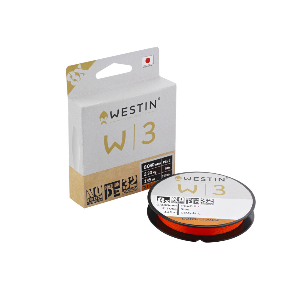 Hilo Trenzado Westin W3 8 Braid Dutch Orange 300m