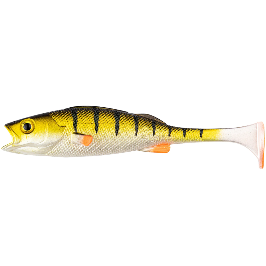 Señuelo vinilo LMAB Barsch Kofi Perch Shad 9cm