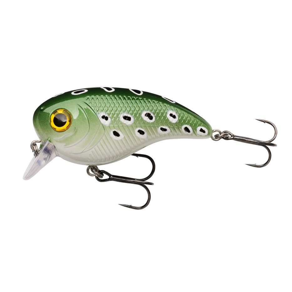 Leurre Berkley Pulse Biggie Crankbait - Flottant, Plongée Peu Profonde - Pour Brochet, Perche, Bar - Avec Cliquet Intégré