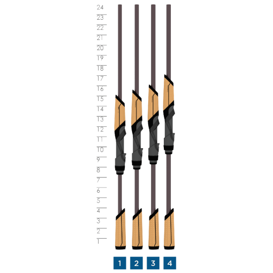 Spinning Rod St Croix Mojo Bass Trigon Carbon Cranker Lite 7'2 MM