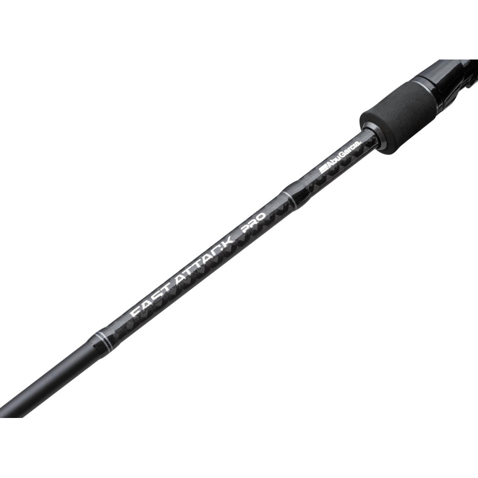 Combo Canne Et Moulinet Abu Garcia Fast Attack - Pour Pêche Aux Leurres (truite, Perche, Brochet, Sandre) - Canne Carbone 24T 210 Cm, Moulinet 3+1 Roulements, Tresse Incluse - 9
