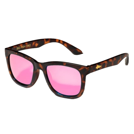 Polarisierende Brillen Big Fish 1983 Small Perch Rahmen Braun Schildkröte