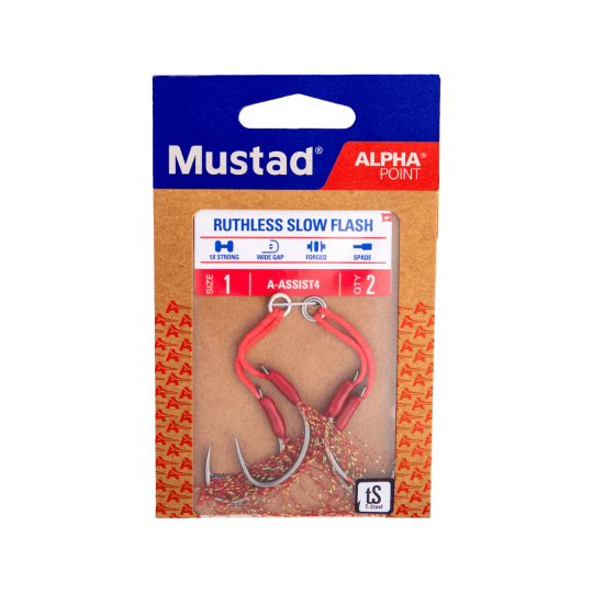 Doppelter Assist-Haken Mustad Ruthless Slow Flash