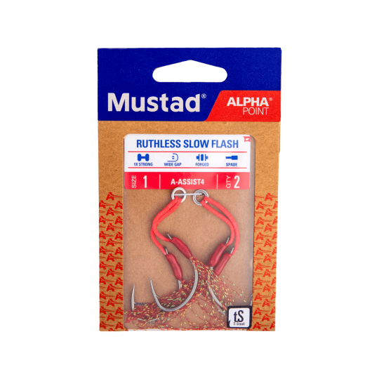 Double Assist Hook Mustad Ruthless Slow Flash