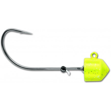 Tête Plombée VMC Swingin Ned Rig Jig Chartreuse