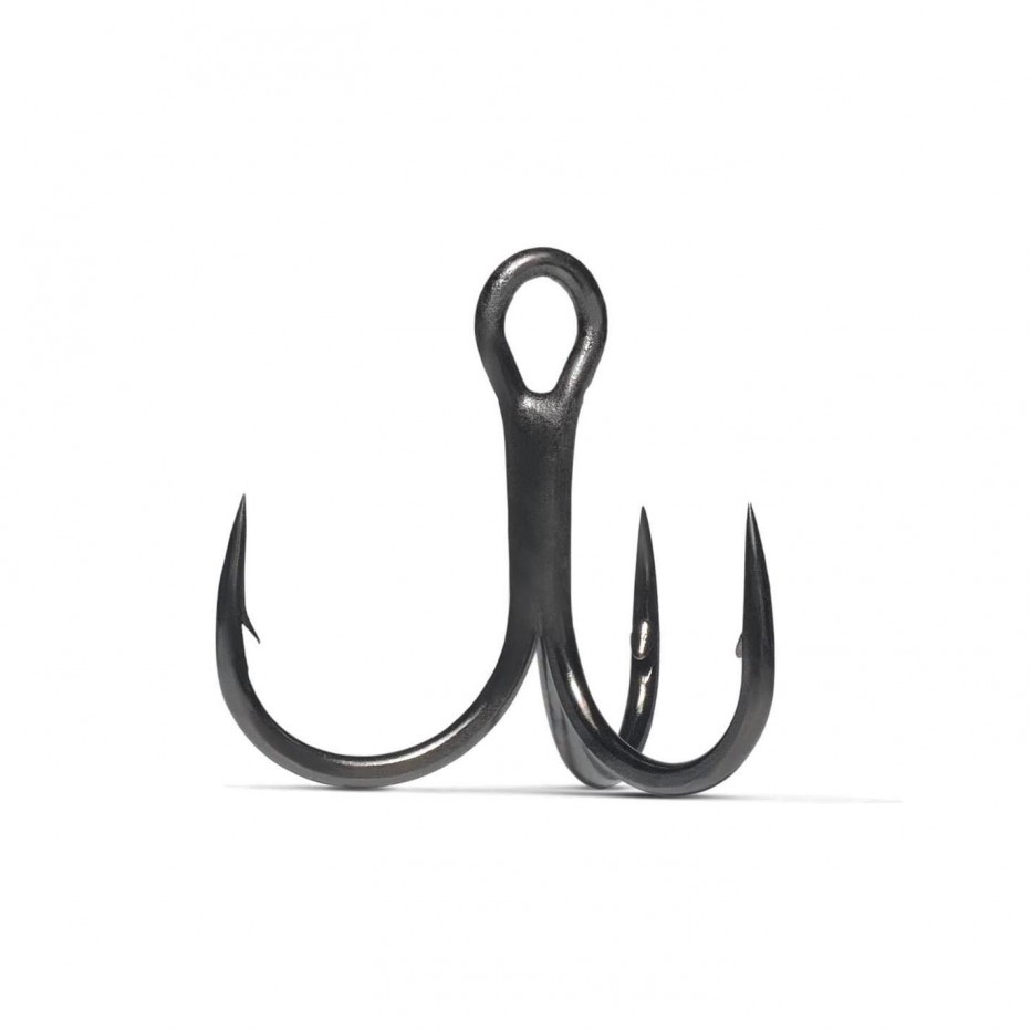 thumbnail image 2 of 25 Pack VMC 9651BN #4 Treble Hooks - X-Short Round 1X Strong Black Nickel - France 2 of 4