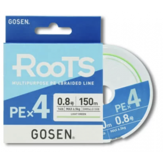 Braid Gosen Roots X4 Light Green 150m