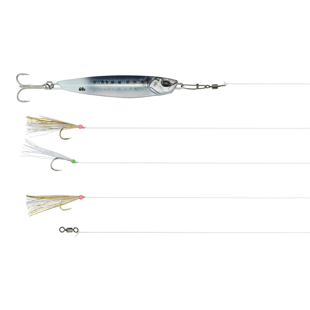 FedMois Lot De 10 Sabiki Pêche - Leurres Variés Pour Pêche En Mer Et Maquereaux