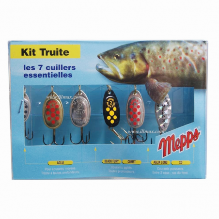 Kit Cuillers Mepps - Pêche de la truite