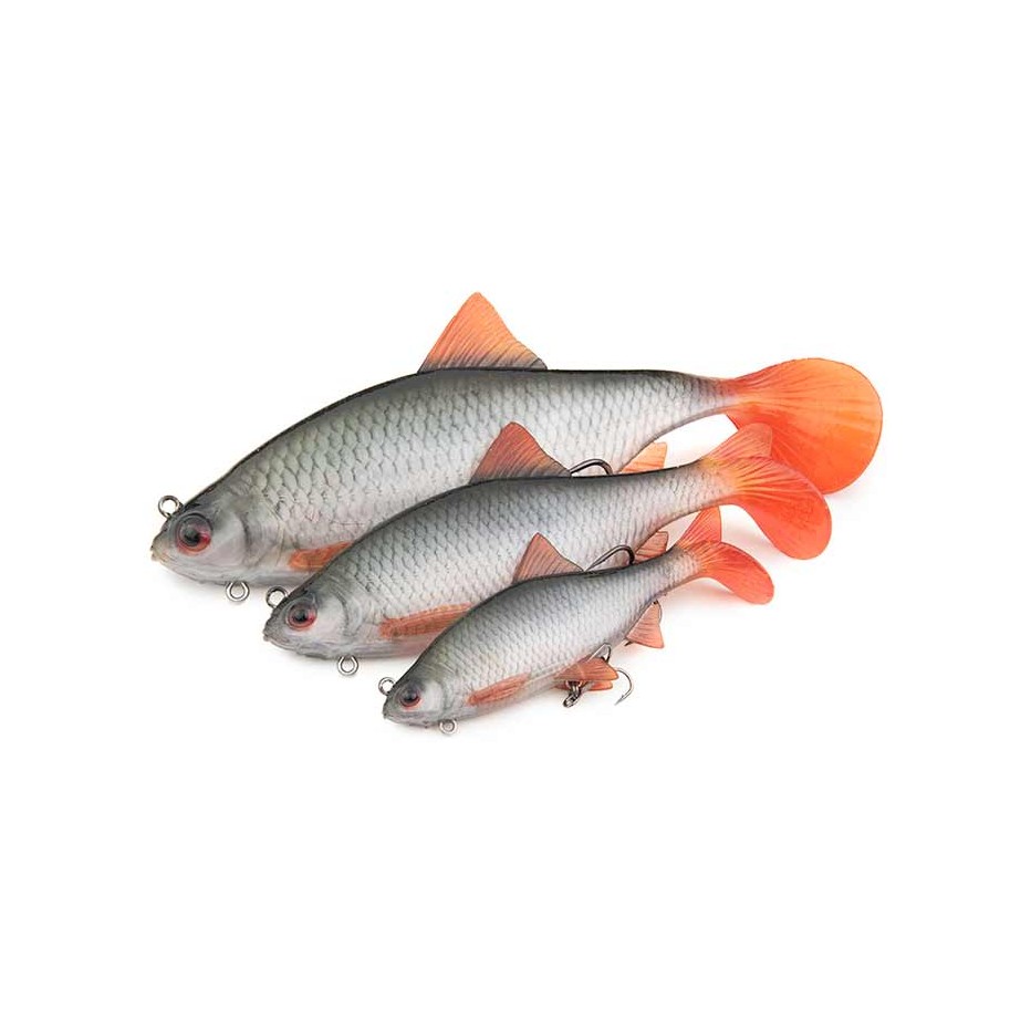 Gummifische Fox Rage Replicant Ultra-Realistischer Rotfeder