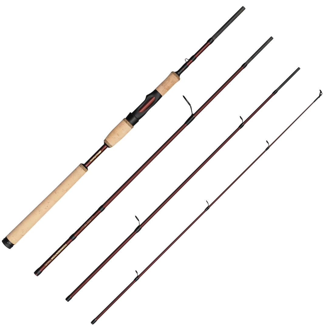 Abu Garcia Tormentor Canne Spinning Carbone 24T : 2 Ou 4 Pièces, Semi-progressive, Pour Carnassiers En Voyage