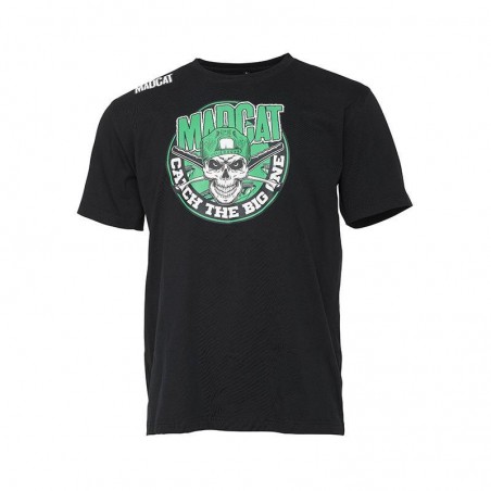 Camiseta Madcat Skull Camiseta Negra