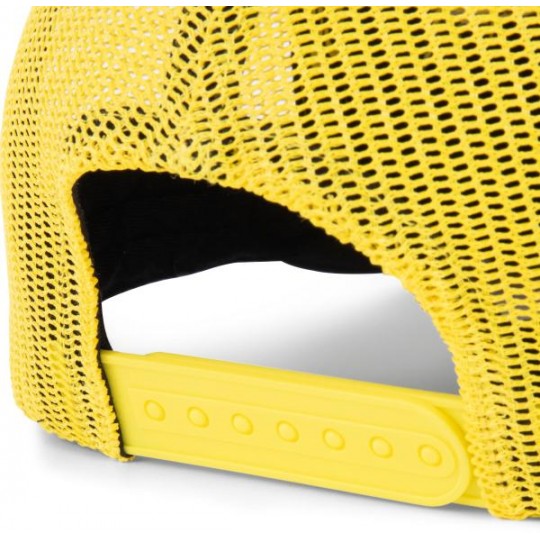 Black Cat Trucker Cap Black and Yellow