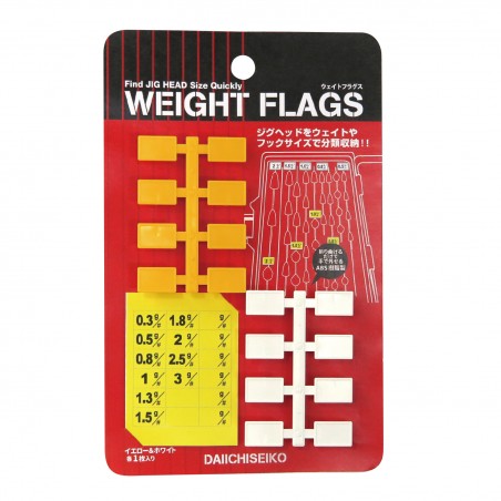 Etiketten Dai-ichi Seiko Weight Flags