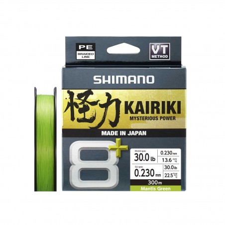 Hilo Trenzado Shimano Kairiki 8 Plus 150m Mantis Green