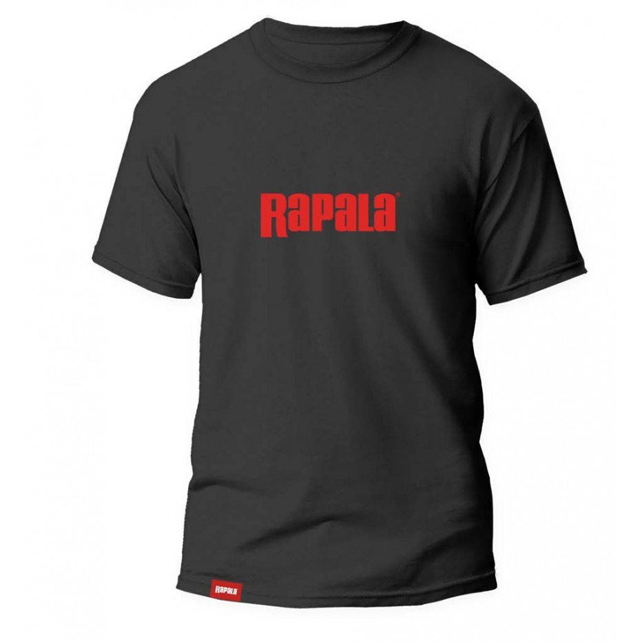 T-Shirt Rapala Schwarz Rotes Logo