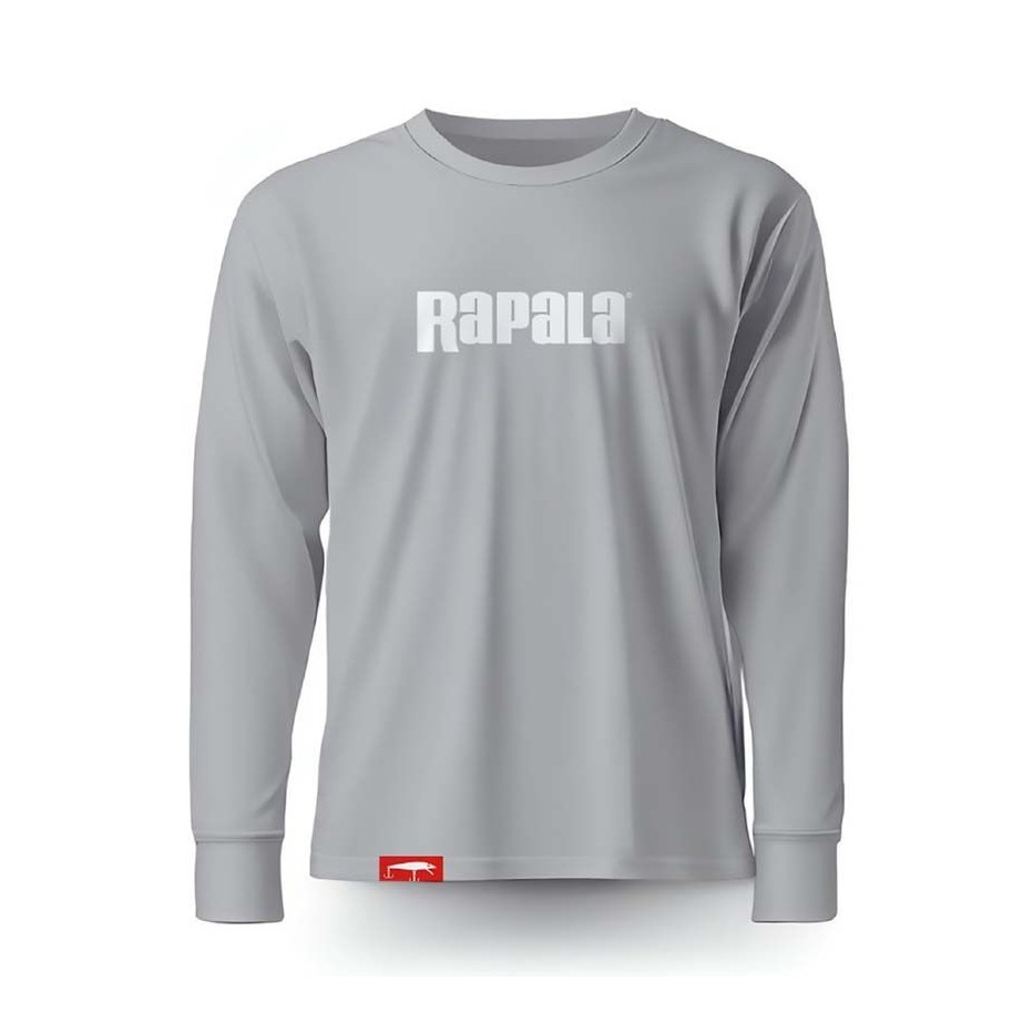 T-Shirt Rapala Manches Longues Grey White Logo