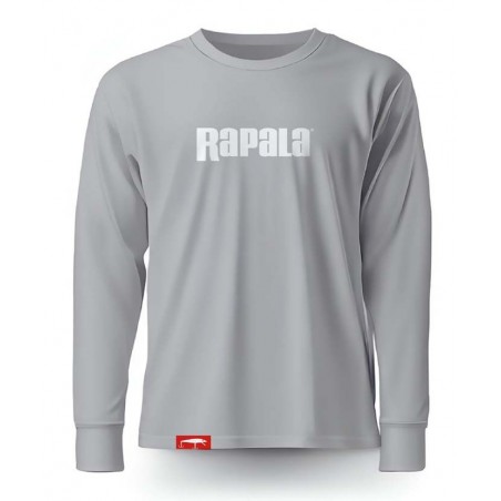 T-Shirt Rapala Manches Longues Grey White Logo