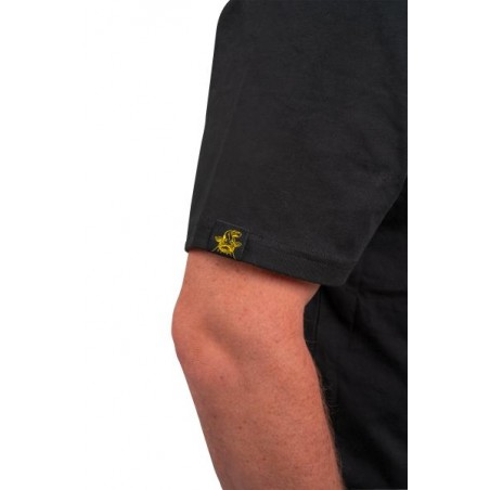 T-Shirt Black Cat Black Logo