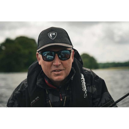 Lunettes Polarisantes Fox Rage Transparent Black Brown Lens Mirror Blue