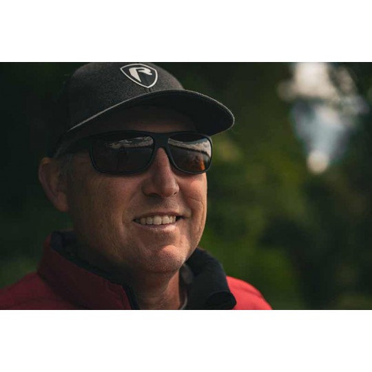 Polarizing Glasses Fox Rage Matt Black Wrap Brown Lens