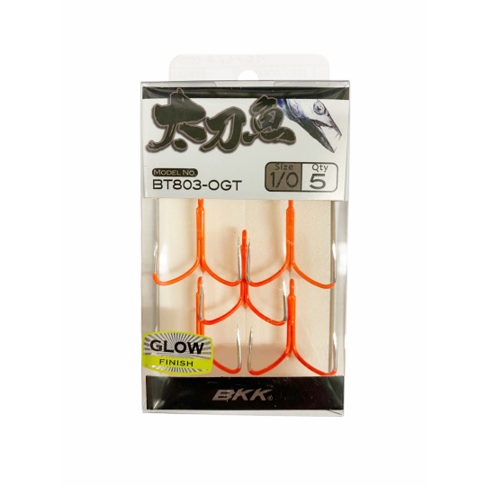 Anzuelo Triple BKK BT803 Orange Glow
