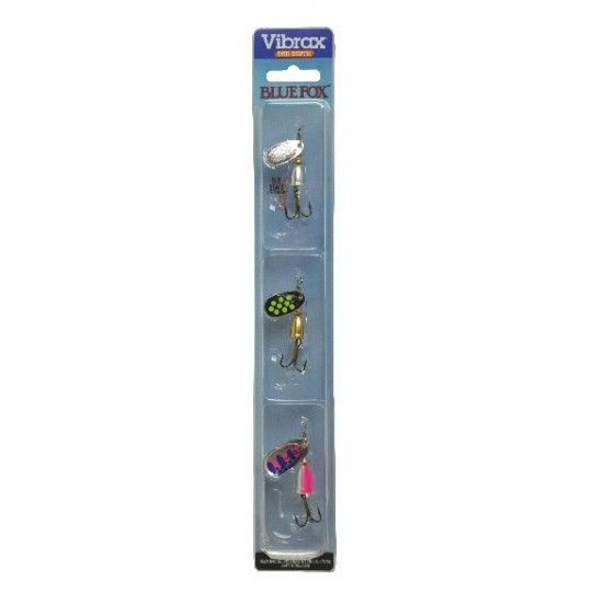 Kit of Vibrax Blue trout spoons Fox - River fishing