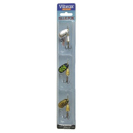 Kit Cuillers Vibrax 2 Blue Fox