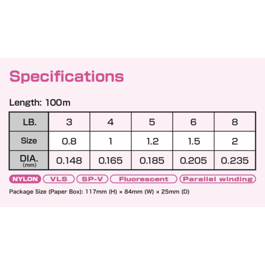 Nylon Varivas Super Trout Advance Twitch Master Marking 100m