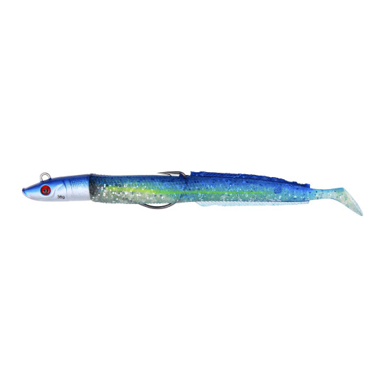 Kunstköder Flashmer Blue Equille 14,5cm - Sandaal - haken Texaner