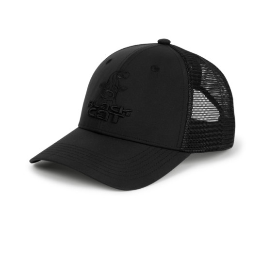 Black Cat Black Cat Black Trucker Cap