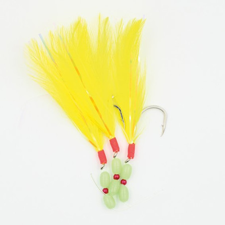 Train of feathers Flashmer Bonitobar 5/0 - Sea fishing